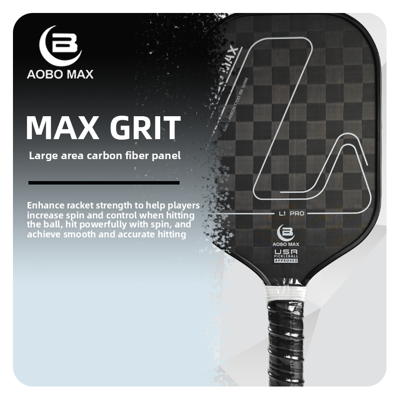 18K Carbon Fiber Pickleball Paddle - Offensive, Frosted Cold-Press