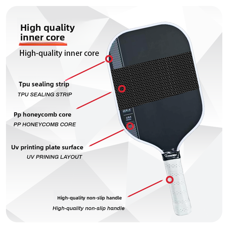 Vitality Pioneer T700 4th Gen Hot-Press Pickleball Paddle - Tournament Grade