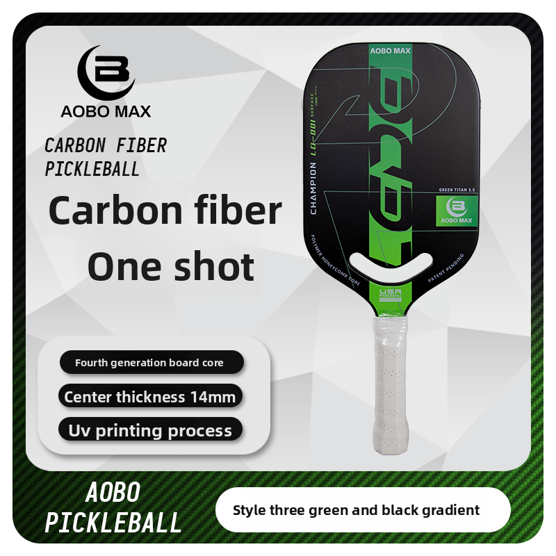 Carbon Fiber 4th Gen Borderless Pickleball Paddle - Anti-Slip Pro