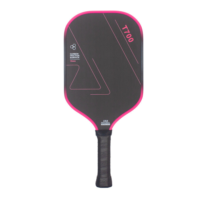 Carbon fiber pickleball racket set with T700 cloth pattern and磨砂 finish, a dedicated pickleball paddle