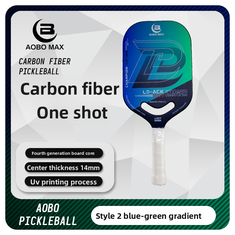 Carbon Fiber 4th Gen Borderless Pickleball Paddle - Anti-Slip Pro