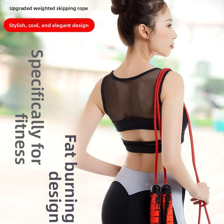 Weighted Jump Rope for Adults & Students – Professional Skipping Rope for Fitness & Weight Loss