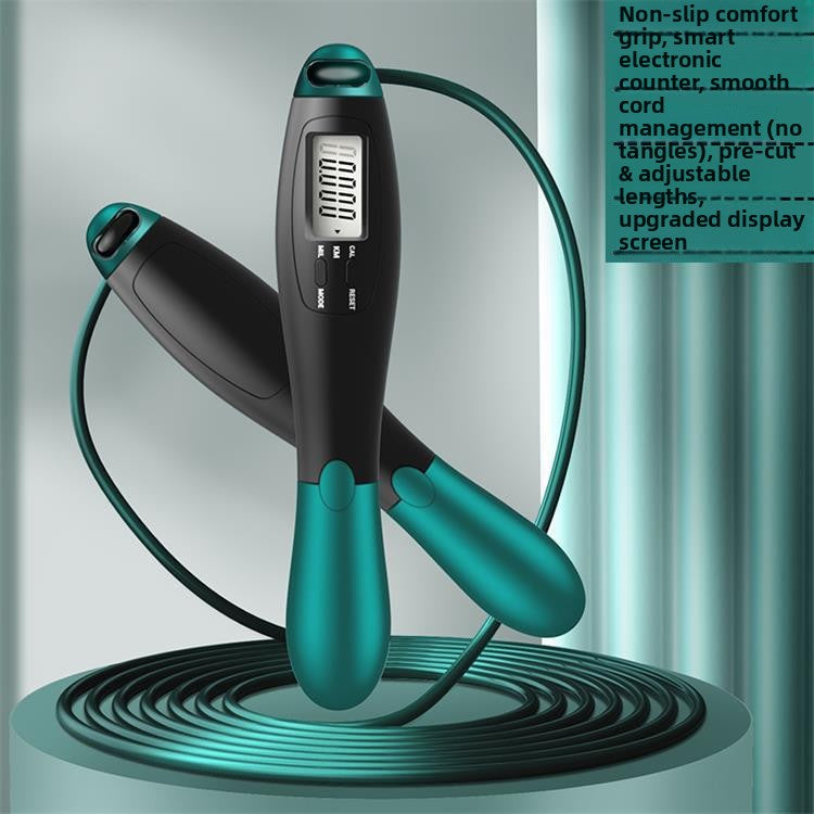 Smart Cordless Jump Rope with Intelligent Counter – Fitness Skipping Rope for Home & Gym