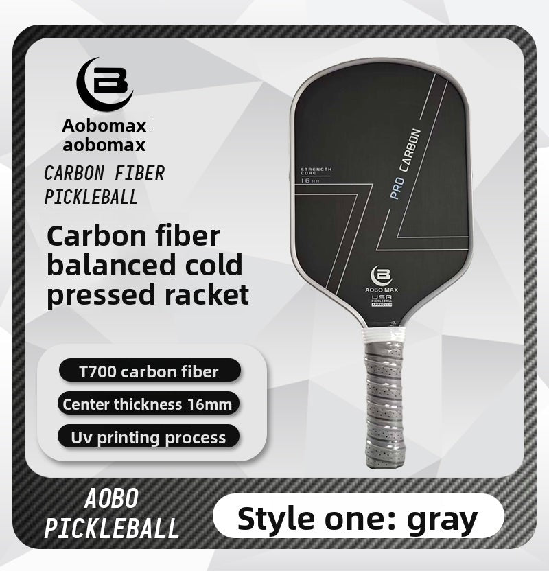 Vitality Pioneer Pickleball Racket T700 Carbon Fiber Frosted Cold-Pressed Integrated Professional-Grade Complete Set of Ball Plates and Rackets Official Authentic Product