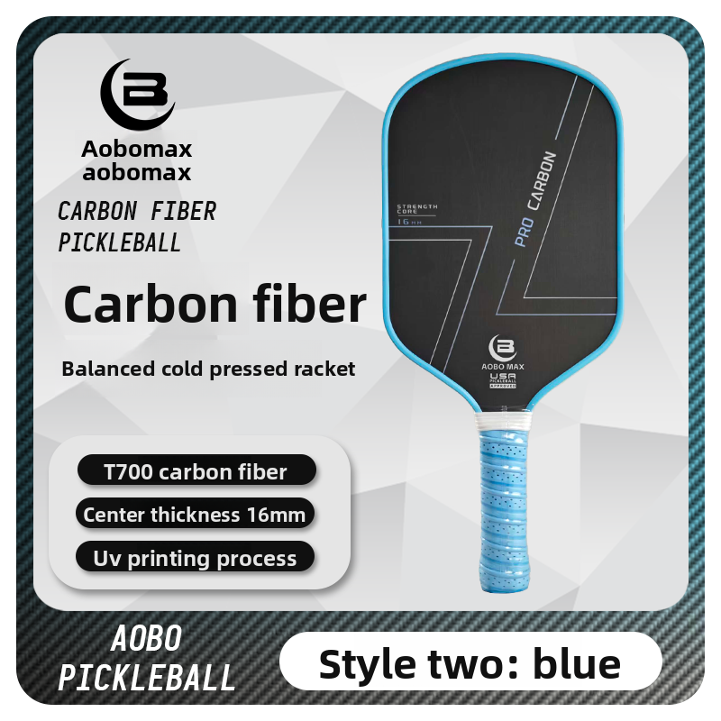 Vitality Pioneer Pickleball Racket T700 Carbon Fiber Frosted Cold-Pressed Integrated Professional-Grade Complete Set of Ball Plates and Rackets Official Authentic Product