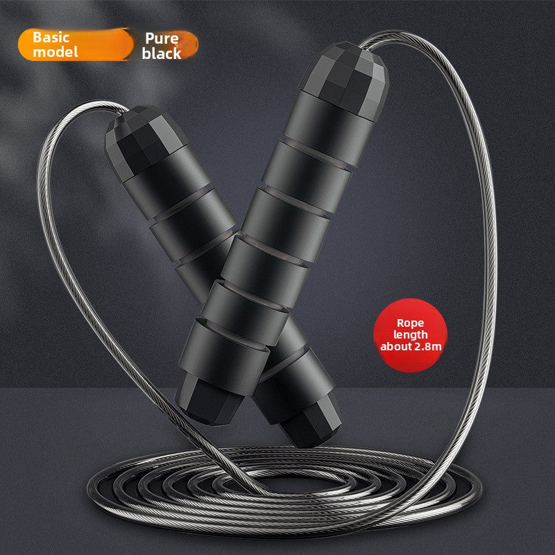 Weighted Steel Wire Jump Rope for Adults – Heavy Gravity Skipping Rope for Fat Burning & Fitness