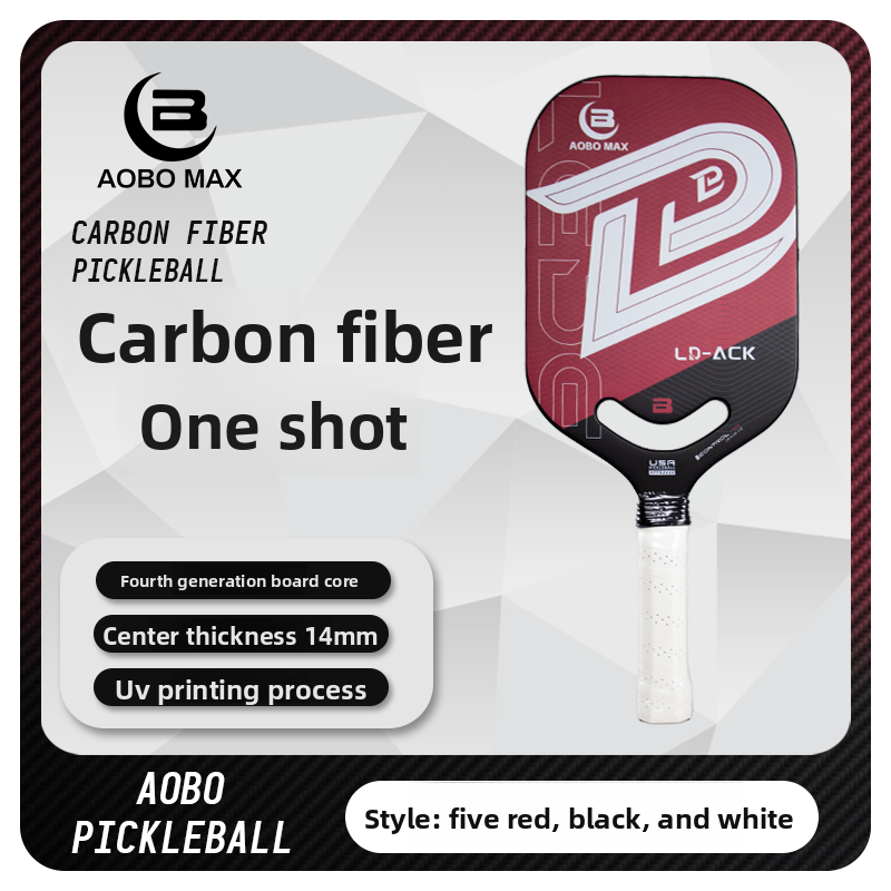 Carbon Fiber 4th Gen Borderless Pickleball Paddle - Anti-Slip Pro