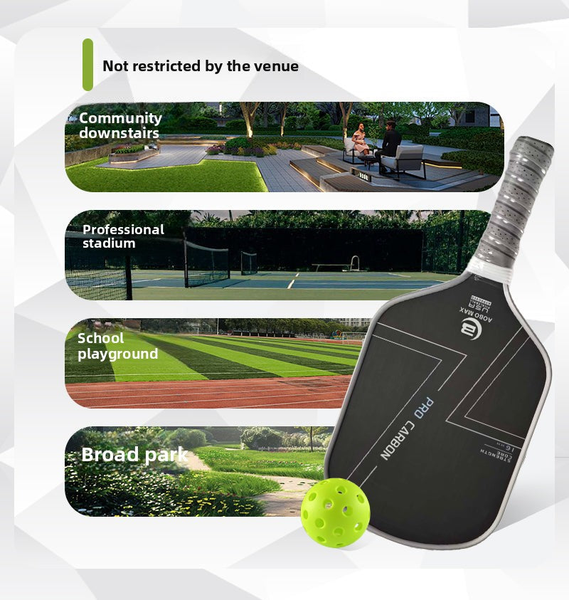 Vitality Pioneer Pickleball Racket T700 Carbon Fiber Frosted Cold-Pressed Integrated Professional-Grade Complete Set of Ball Plates and Rackets Official Authentic Product