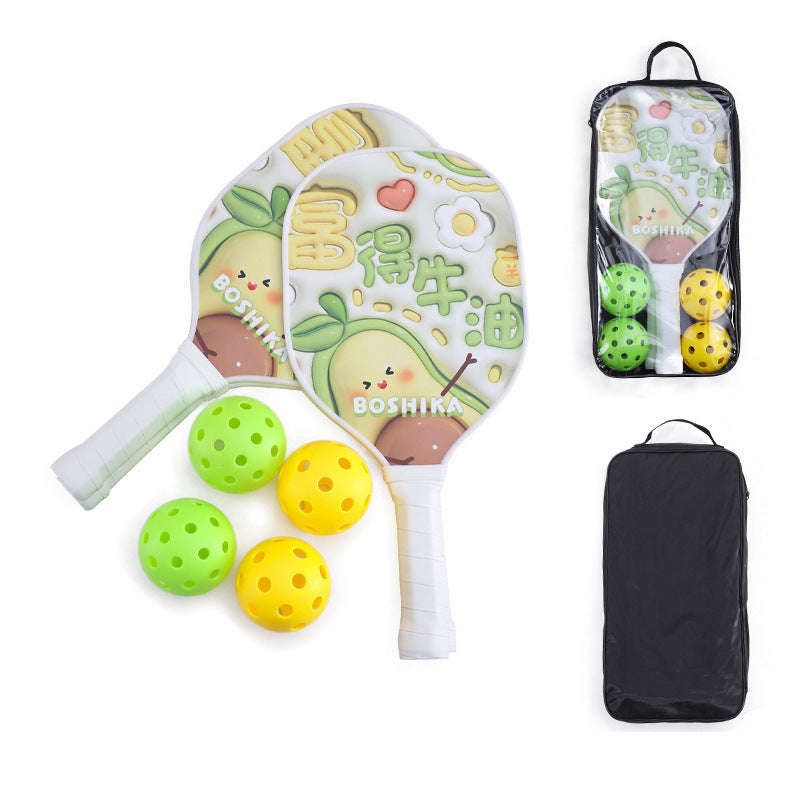 Hot-selling pickleball racket sets: student and adult training rackets, cartoon entertainment racket sets, direct sales rackets