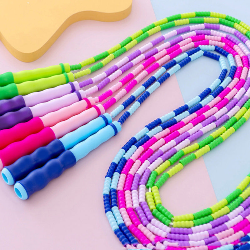 Soft Bamboo Jump Rope for Kids – Adjustable Non-Slip Skipping Rope for Kindergarten & Primary School