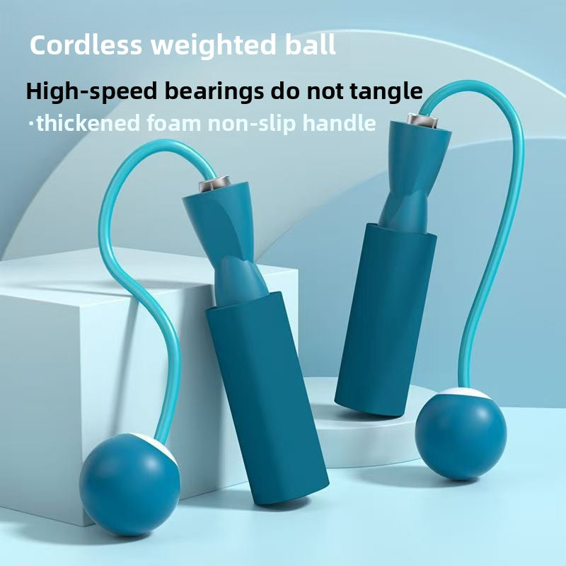 Weighted Cordless Jump Rope for Women & Adults – Fat Burning Fitness Skipping Rope