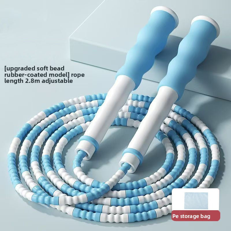 Bamboo Jump Rope for Kids – Adjustable Non-Slip Skipping Rope for Primary School Students
