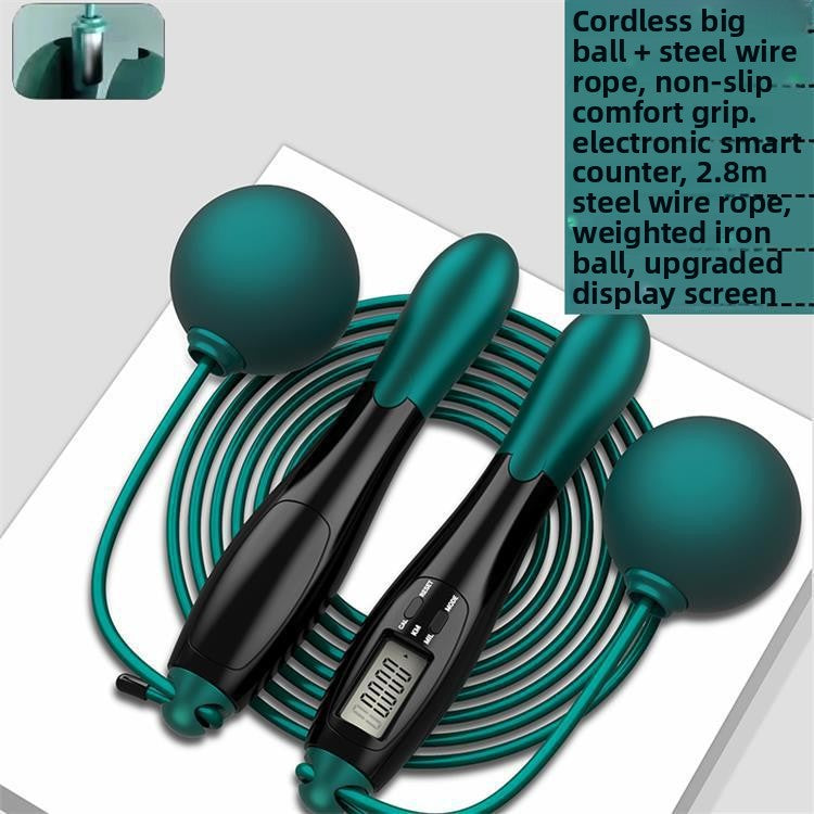 Smart Cordless Jump Rope with Intelligent Counter – Fitness Skipping Rope for Home & Gym