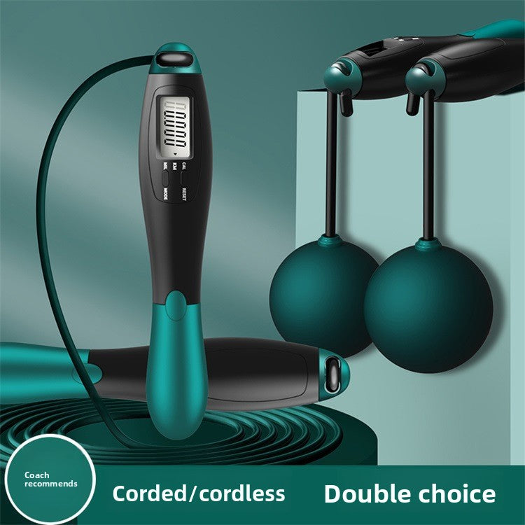 Smart Cordless Jump Rope with Intelligent Counter – Fitness Skipping Rope for Home & Gym