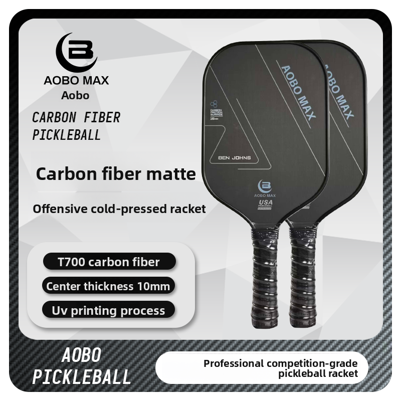 T700 Carbon Fiber Pickleball Paddle - Offensive, Frosted Gradient