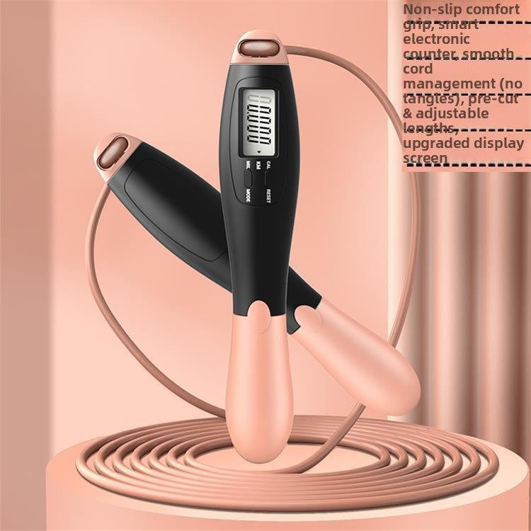 Smart Cordless Jump Rope with Intelligent Counter – Fitness Skipping Rope for Home & Gym