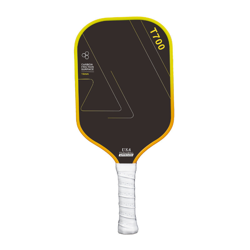 Carbon fiber pickleball racket set with T700 cloth pattern and磨砂 finish, a dedicated pickleball paddle