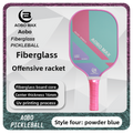 Fiberglass Offensive Pickleball Paddle - Non-Slip Handle, 4 Colors