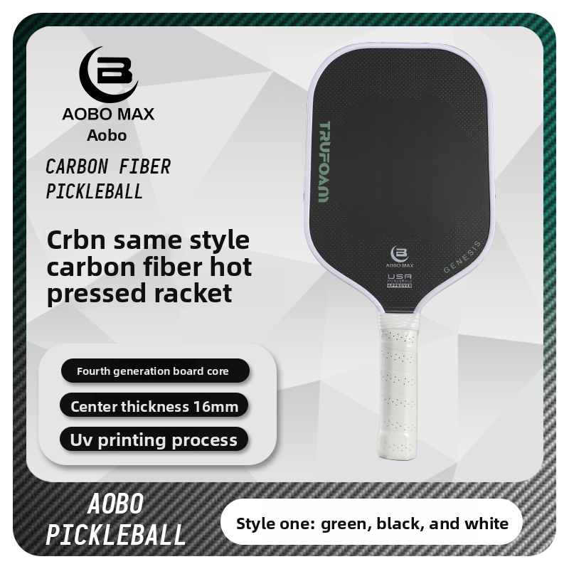 Vitality Pioneer Pickleball Racket, Carbon Fiber, Hot-Pressed Integrated, 4th Generation, Professional Tournament Level, Complete Set, Official Authentic Product