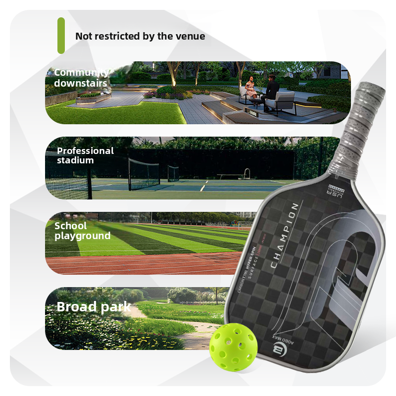 18K Carbon Fiber Pickleball Paddle - Offensive, Frosted Cold-Press