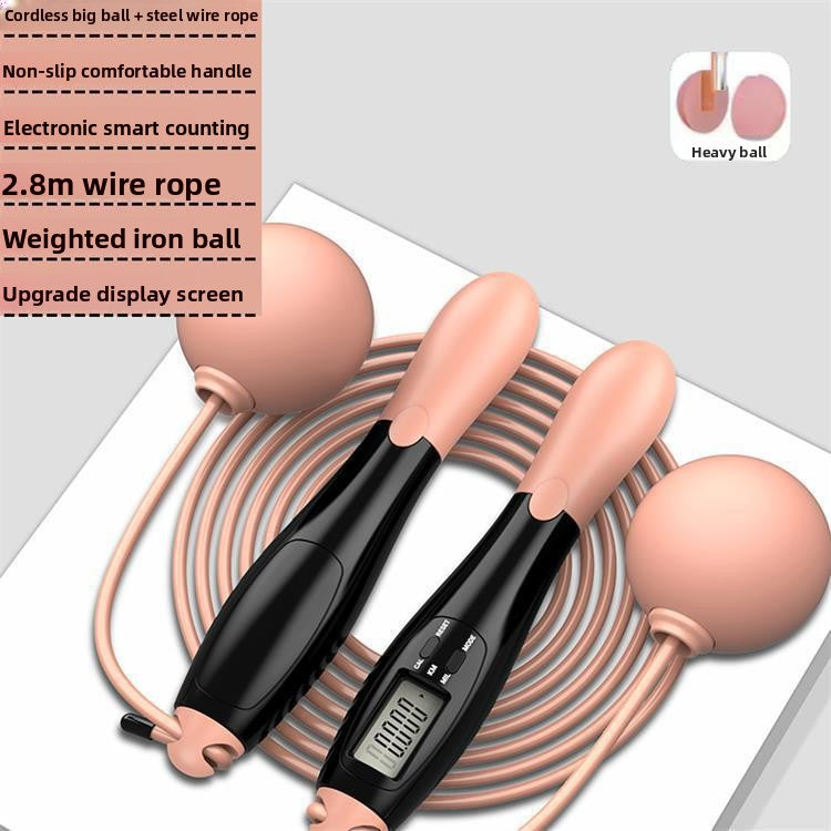 Smart Cordless Jump Rope with Intelligent Counter – Fitness Skipping Rope for Home & Gym