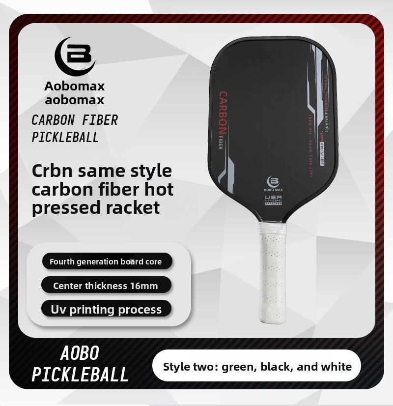 Vitality Pioneer Pickleball Racket, Carbon Fiber, Hot-Pressed Integrated, 4th Generation, Professional Tournament Level, Complete Set, Official Authentic Product