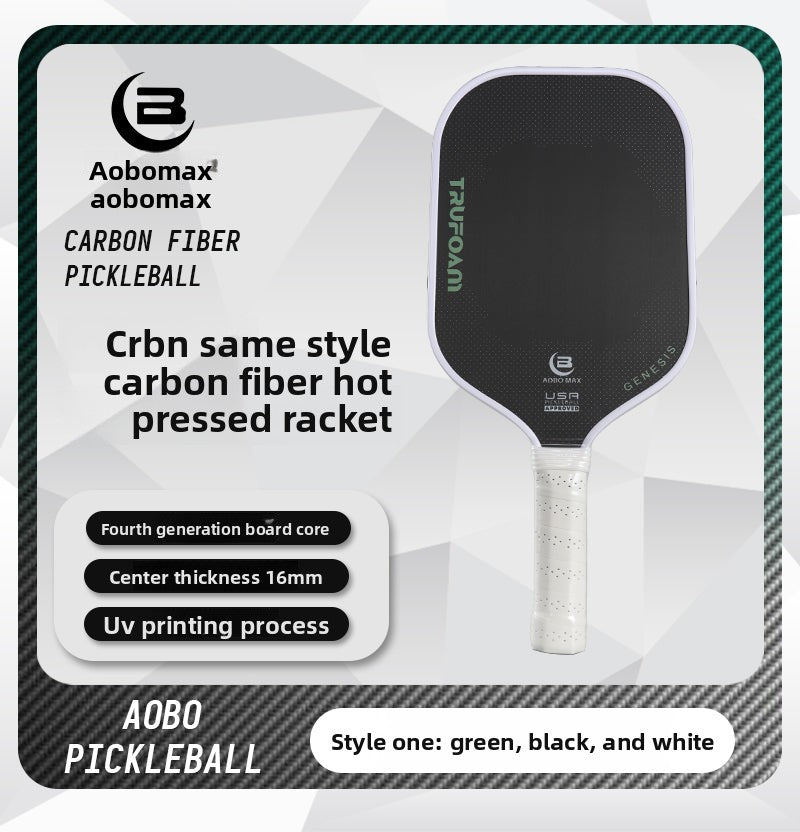 Vitality Pioneer Pickleball Racket, Carbon Fiber, Hot-Pressed Integrated, 4th Generation, Professional Tournament Level, Complete Set, Official Authentic Product