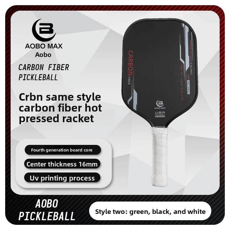 Vitality Pioneer Pickleball Racket, Carbon Fiber, Hot-Pressed Integrated, 4th Generation, Professional Tournament Level, Complete Set, Official Authentic Product
