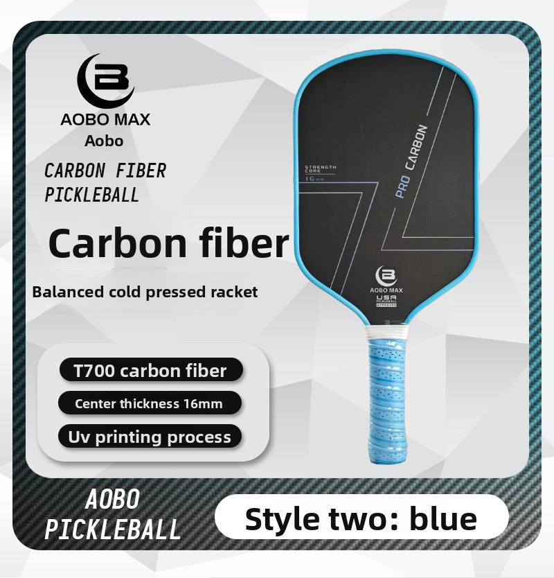 Vitality Pioneer Pickleball Racket T700 Carbon Fiber Frosted Cold-Pressed Integrated Professional-Grade Complete Set of Ball Plates and Rackets Official Authentic Product