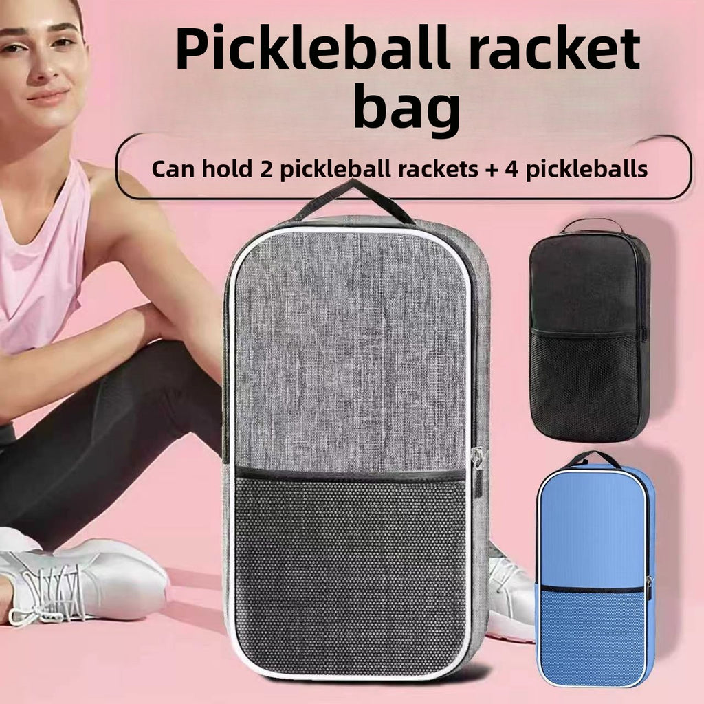 Pickleball racket multi-functional large-capacity storage handbag, student portable sports bag with four balls, single-shoulder portable