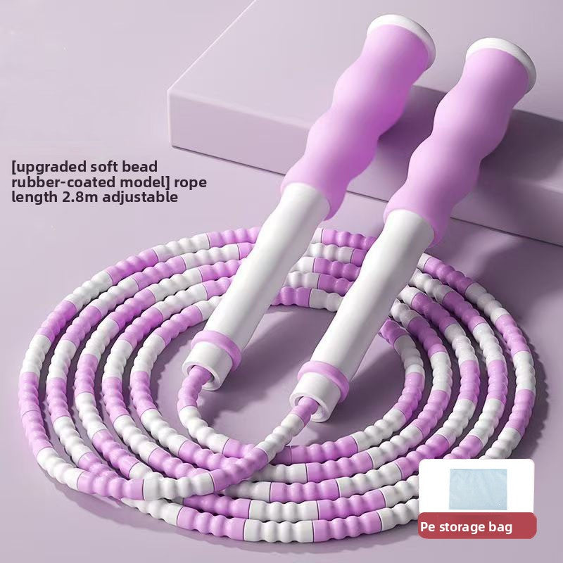 Bamboo Jump Rope for Kids – Adjustable Non-Slip Skipping Rope for Primary School Students