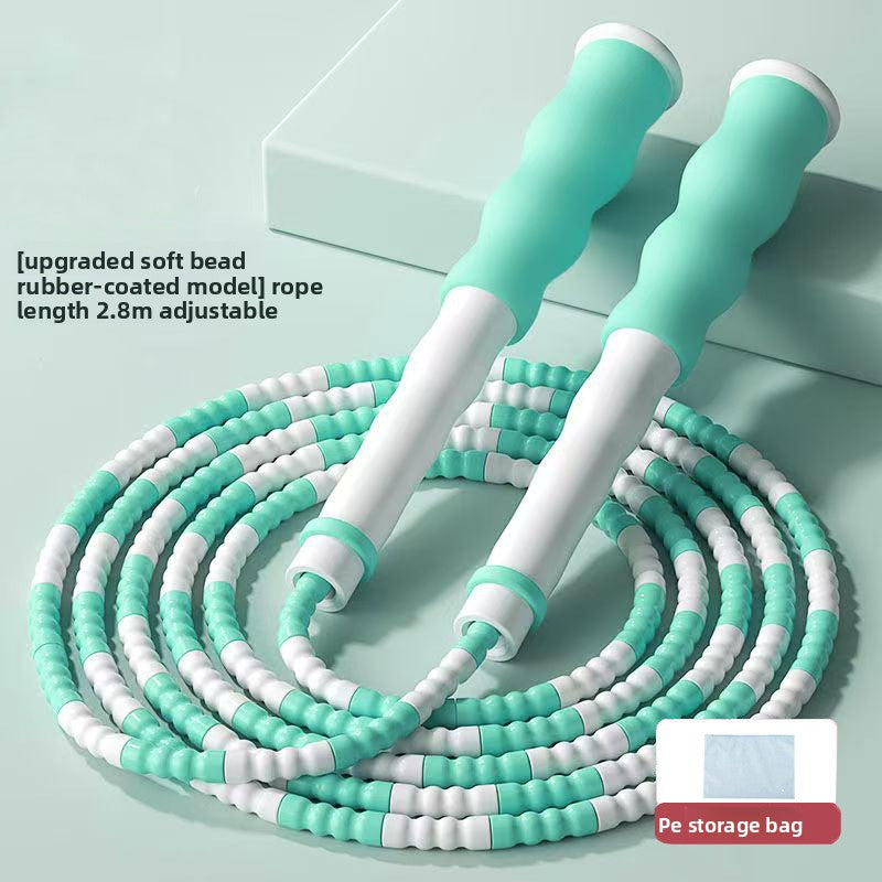 Bamboo Jump Rope for Kids – Adjustable Non-Slip Skipping Rope for Primary School Students