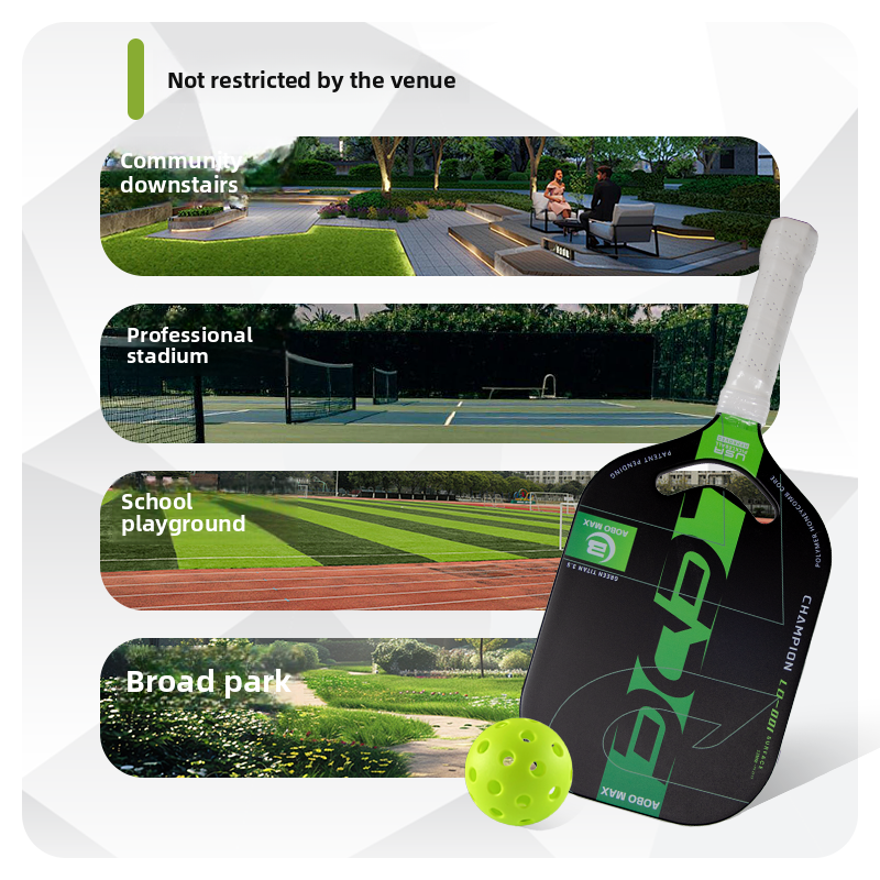 Carbon Fiber 4th Gen Borderless Pickleball Paddle - Anti-Slip Pro