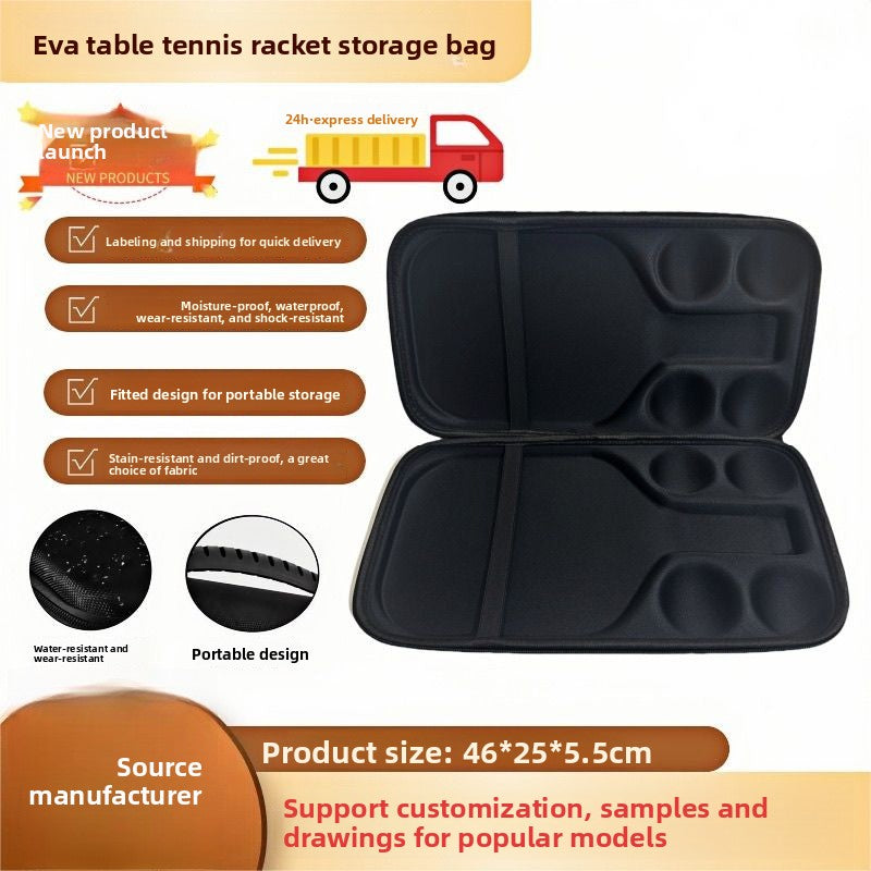 EVA Pickleball Racket Storage Bag, Tennis Racket Storage Bag, Table Tennis Racket Storage Bag
