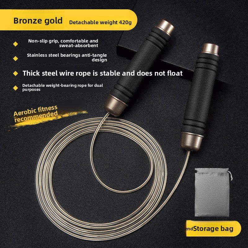 Weighted Jump Rope for Adults – Professional Competition Skipping Rope for Fitness & Weight Loss