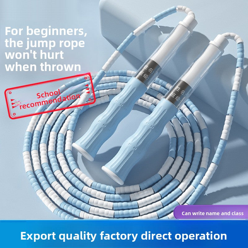 Bamboo Jump Rope for Kids – Adjustable, Tangle-Free with Name Writing Option