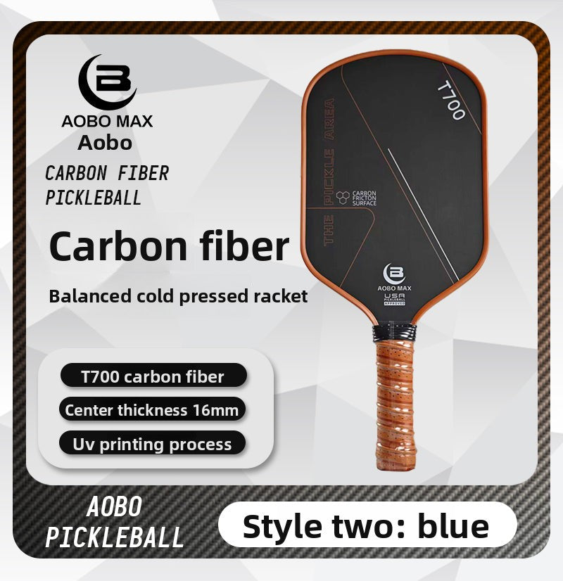 Vitality Pioneer Pickleball Racket T700 Carbon Fiber Frosted Cold-Pressed Integrated Professional-Grade Complete Set of Ball Plates and Rackets Official Authentic Product