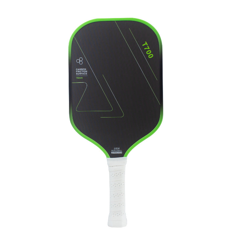 Carbon fiber pickleball racket set with T700 cloth pattern and磨砂 finish, a dedicated pickleball paddle