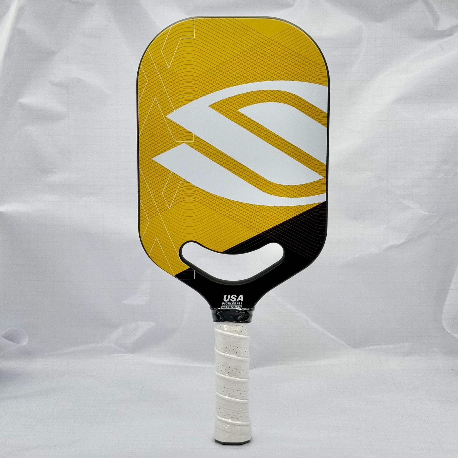工厂专业USAPA认证T700碳纤维热压微笑孔无边框匹克球拍