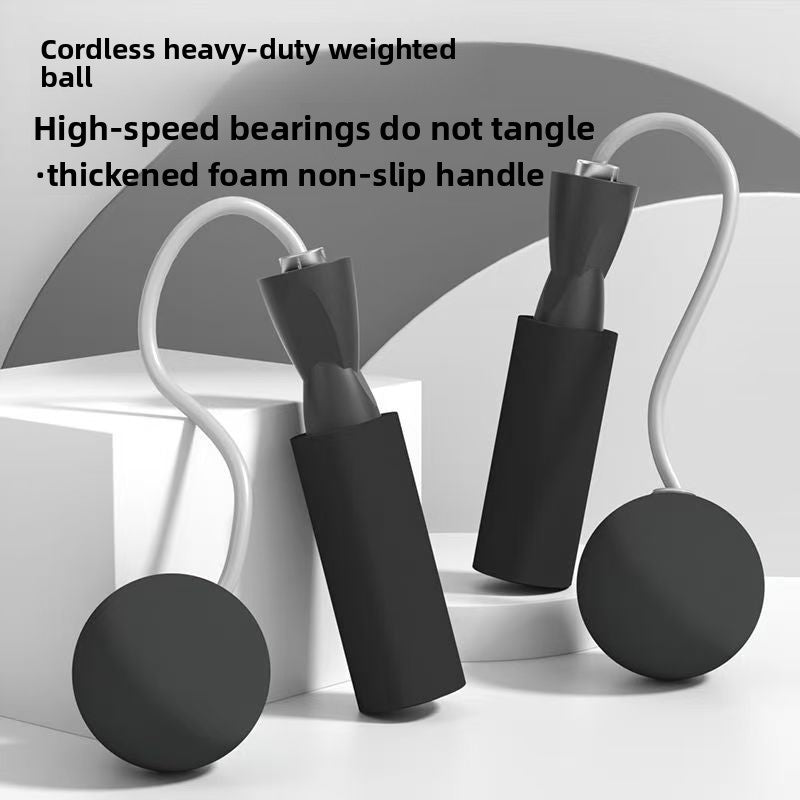 Weighted Cordless Jump Rope for Women & Adults – Fat Burning Fitness Skipping Rope