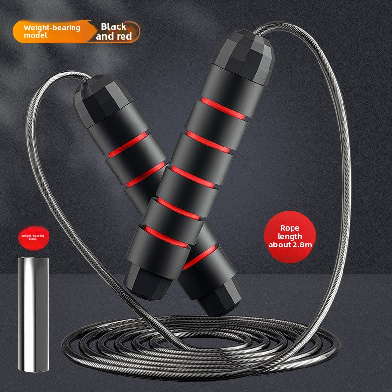 Weighted Steel Wire Jump Rope for Adults – Heavy Gravity Skipping Rope for Fat Burning & Fitness