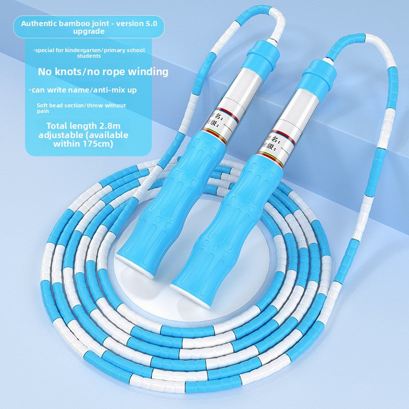 Bamboo Jump Rope for Kids – Adjustable, Tangle-Free with Name Writing Option