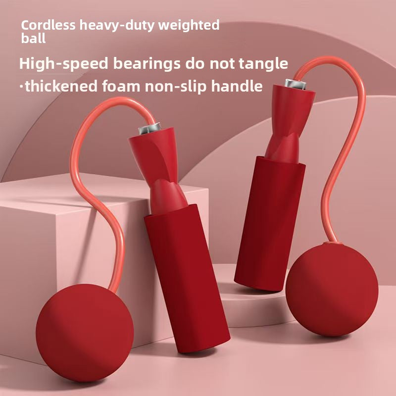 Weighted Cordless Jump Rope for Women & Adults – Fat Burning Fitness Skipping Rope