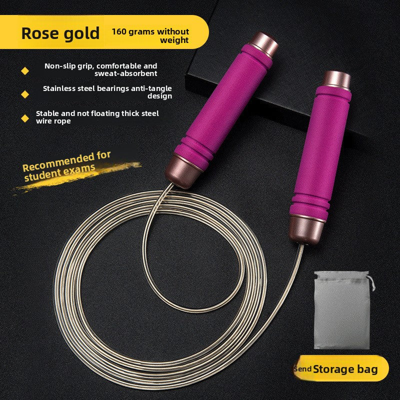 Weighted Jump Rope for Adults – Professional Competition Skipping Rope for Fitness & Weight Loss