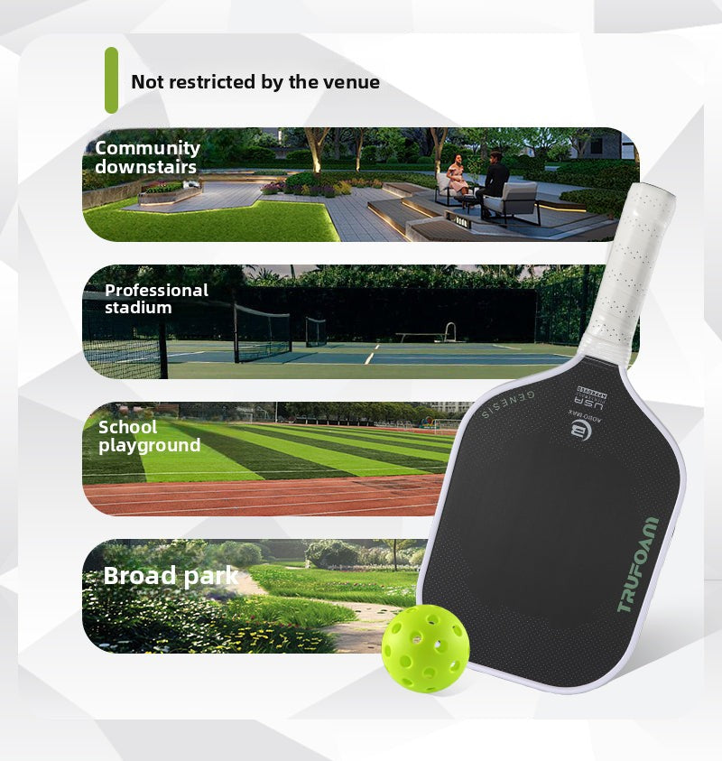 Vitality Pioneer Pickleball Racket, Carbon Fiber, Hot-Pressed Integrated, 4th Generation, Professional Tournament Level, Complete Set, Official Authentic Product