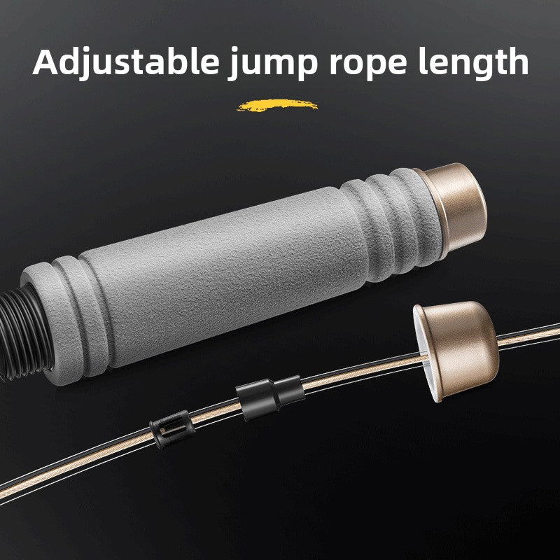 Weighted Jump Rope for Adults – Professional Competition Skipping Rope for Fitness & Weight Loss