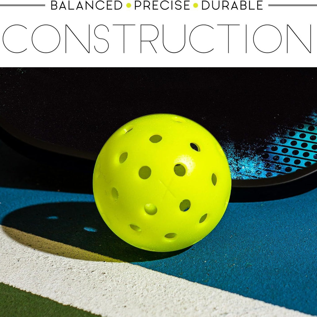 Vitality Pioneer Outdoor Pickleball Integrated Ball, High Elasticity, Durable, Outdoor Ball, PE Material