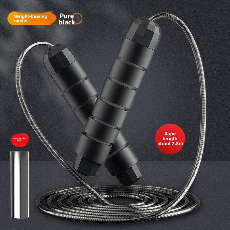 Weighted Steel Wire Jump Rope for Adults – Heavy Gravity Skipping Rope for Fat Burning & Fitness