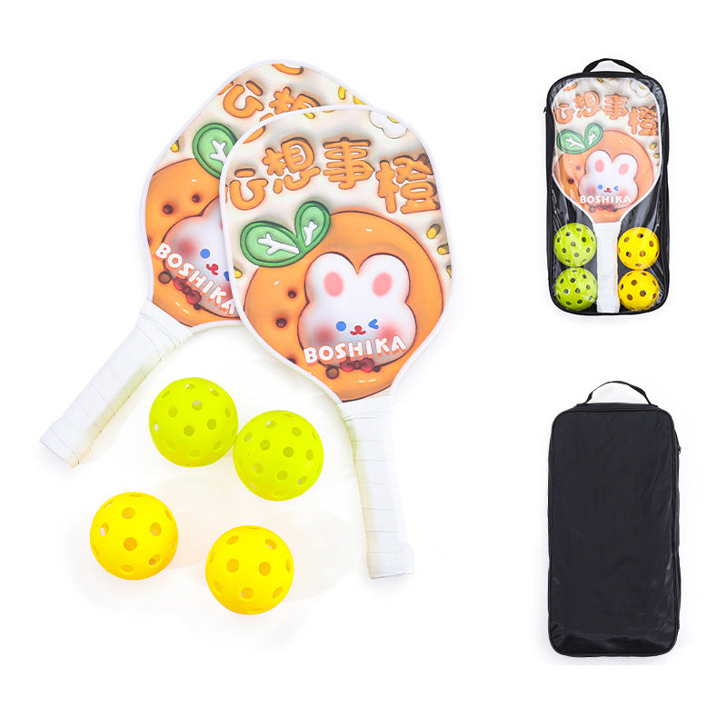Hot-selling pickleball racket sets: student and adult training rackets, cartoon entertainment racket sets, direct sales rackets