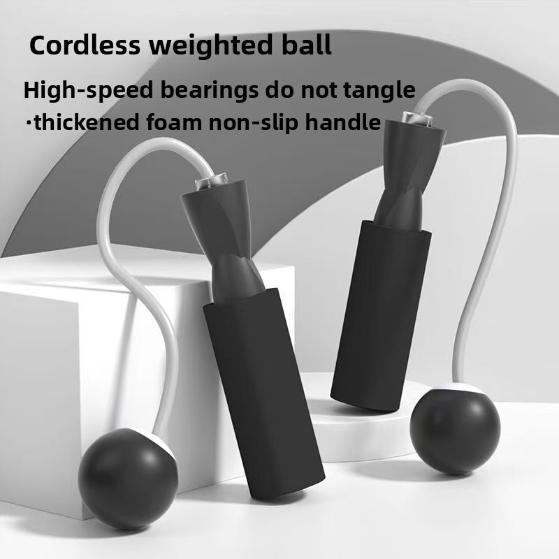 Weighted Cordless Jump Rope for Women & Adults – Fat Burning Fitness Skipping Rope